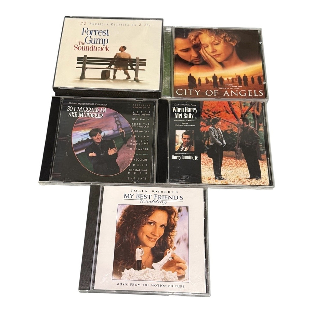 Lot 5 Movie Soundtrack CD Forrest Gump City Angels Harry Met Sally 90s Pop Rock